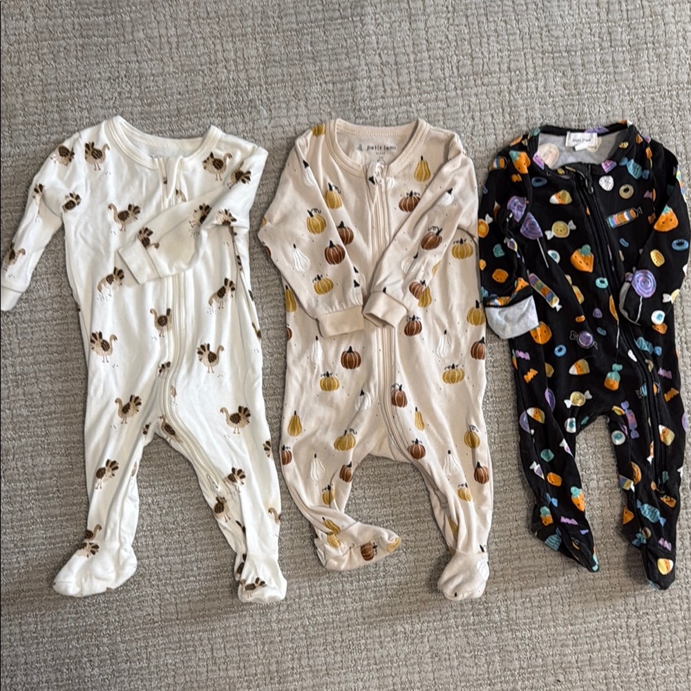 Baby’s first Halloween thanksgiving fall bundle (0-3)m Petit lem & angel dear